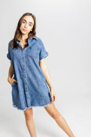 Laila Denim Shirt Dress - Lisalee Collections