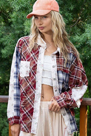 Rory Plaid Mix Top (Pre Order ETA 9/20) - Lisalee Collections