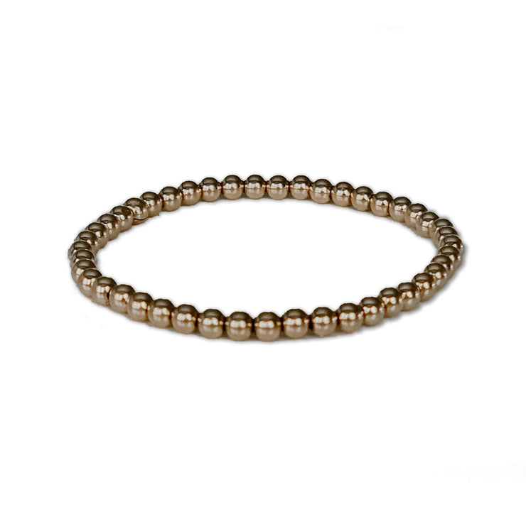 14K Gold Filled Beaded Bracelet 4MM - Lisalee Collections