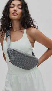 Aimee Woven Neoprene Sling Bag - Lisalee Collections