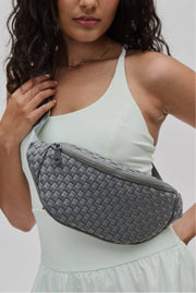 Aimee Woven Neoprene Sling Bag - Lisalee Collections