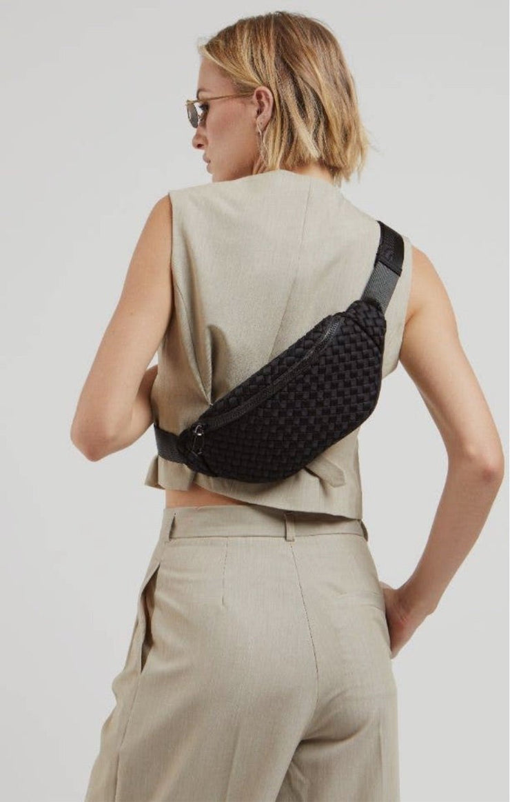 Aimee Woven Neoprene Sling Bag - Lisalee Collections