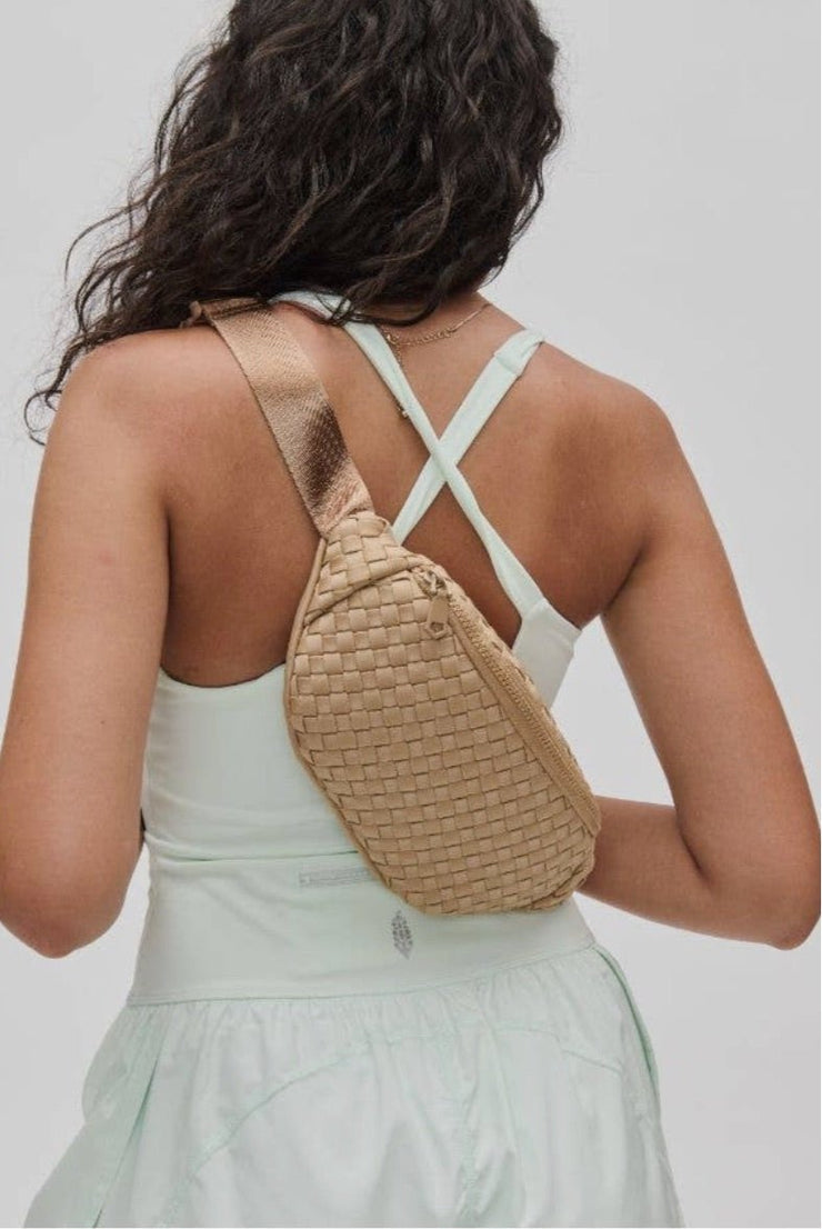 Aimee Woven Neoprene Sling Bag - Lisalee Collections