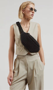 Aimee Woven Neoprene Sling Bag - Lisalee Collections