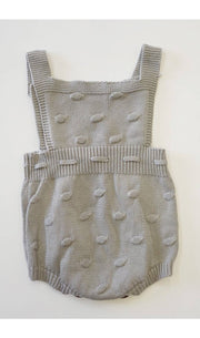 Grey Knit Romper - Lisalee Collections