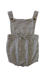 Grey Knit Romper - Lisalee Collections