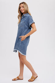 Laila Denim Shirt Dress - Lisalee Collections