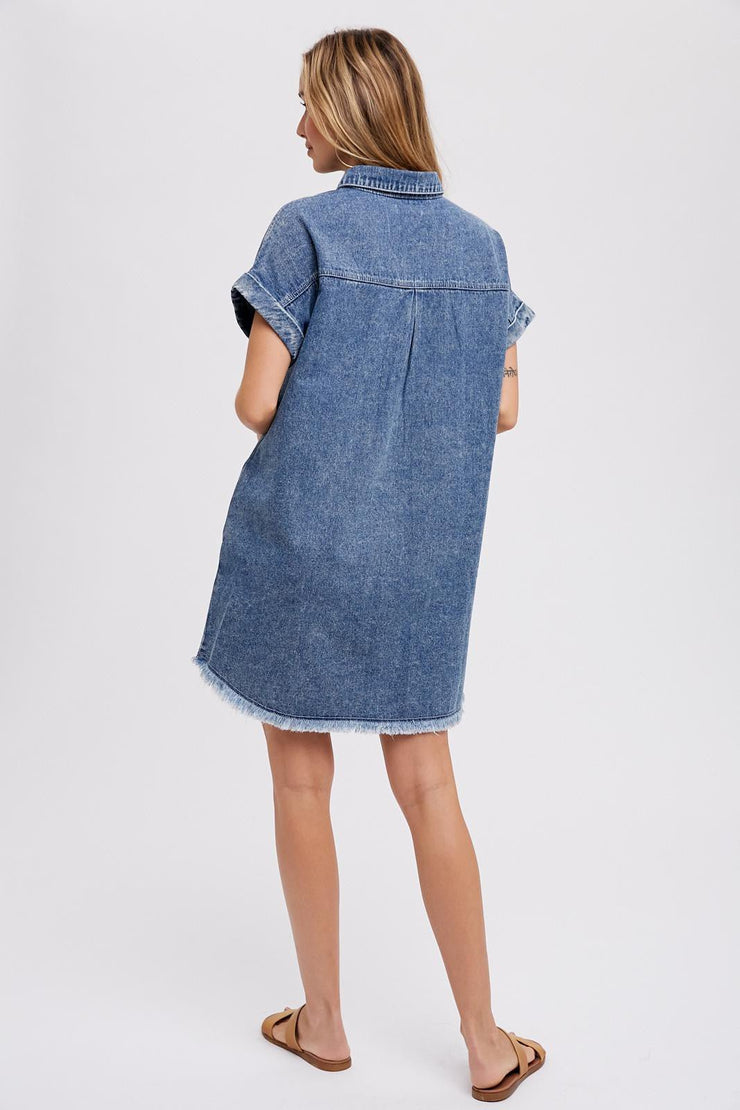 Laila Denim Shirt Dress - Lisalee Collections