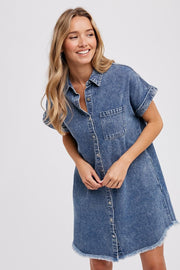 Laila Denim Shirt Dress - Lisalee Collections