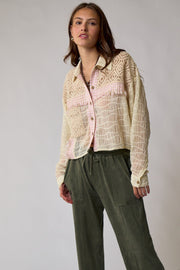 Manuela Tweed Crochet Top - Lisalee Collections