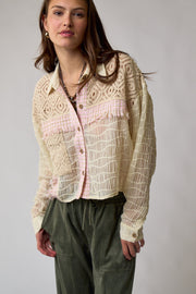 Manuela Tweed Crochet Top - Lisalee Collections