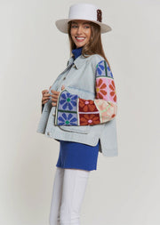 Multi Patch Denim Jacket (PRE ORDER) - Lisalee Collections