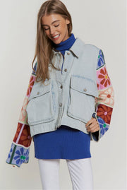 Multi Patch Denim Jacket (PRE ORDER) - Lisalee Collections