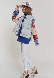 Multi Patch Denim Jacket (PRE ORDER) - Lisalee Collections