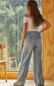 Nonchalant Wide Leg Denim - Lisalee Collections