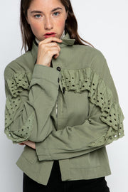 Rosaria Eyelet Jacket - Lisalee Collections