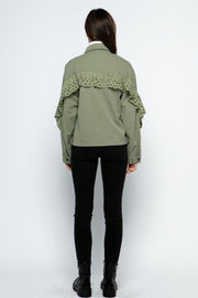 Rosaria Eyelet Jacket - Lisalee Collections