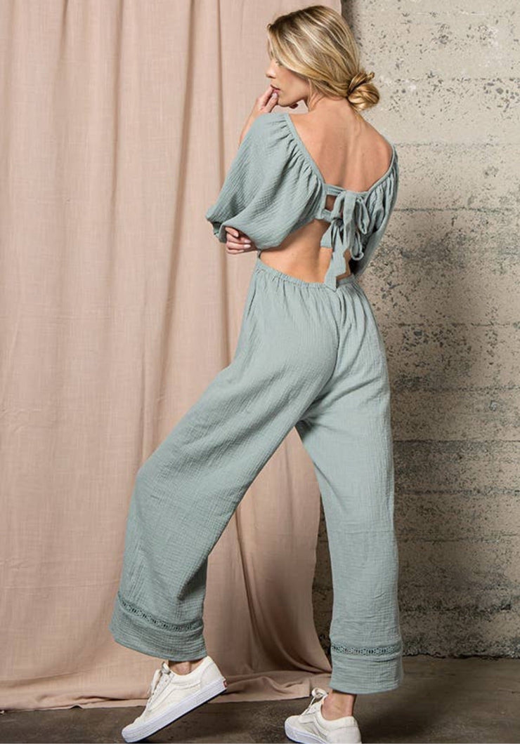 Sloan Gauze Jumpsuit - Lisalee Collections