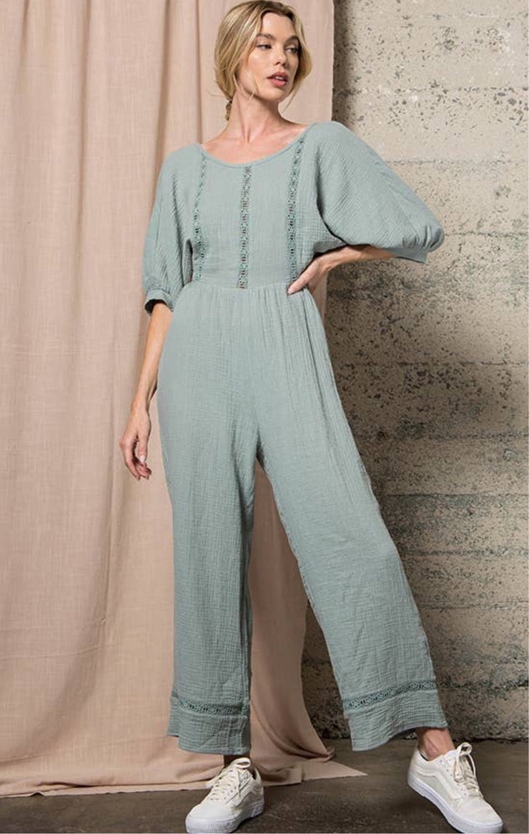 Sloan Gauze Jumpsuit - Lisalee Collections