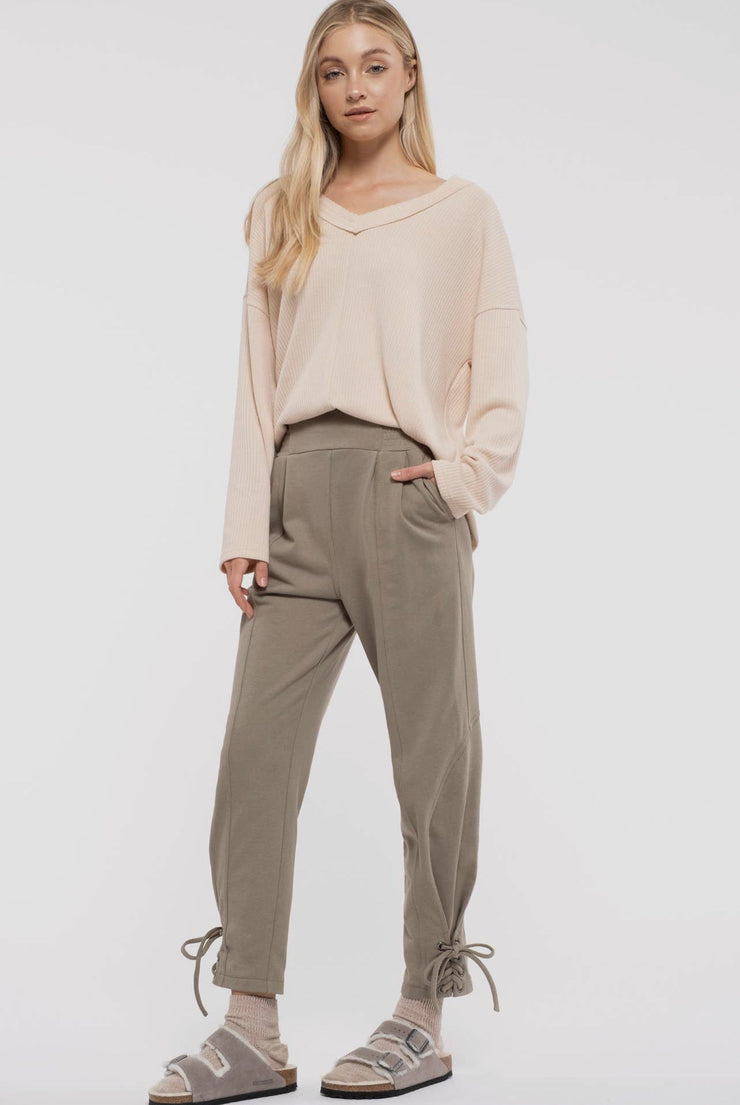 Stella Ankle Tie Joggers - Lisalee Collections