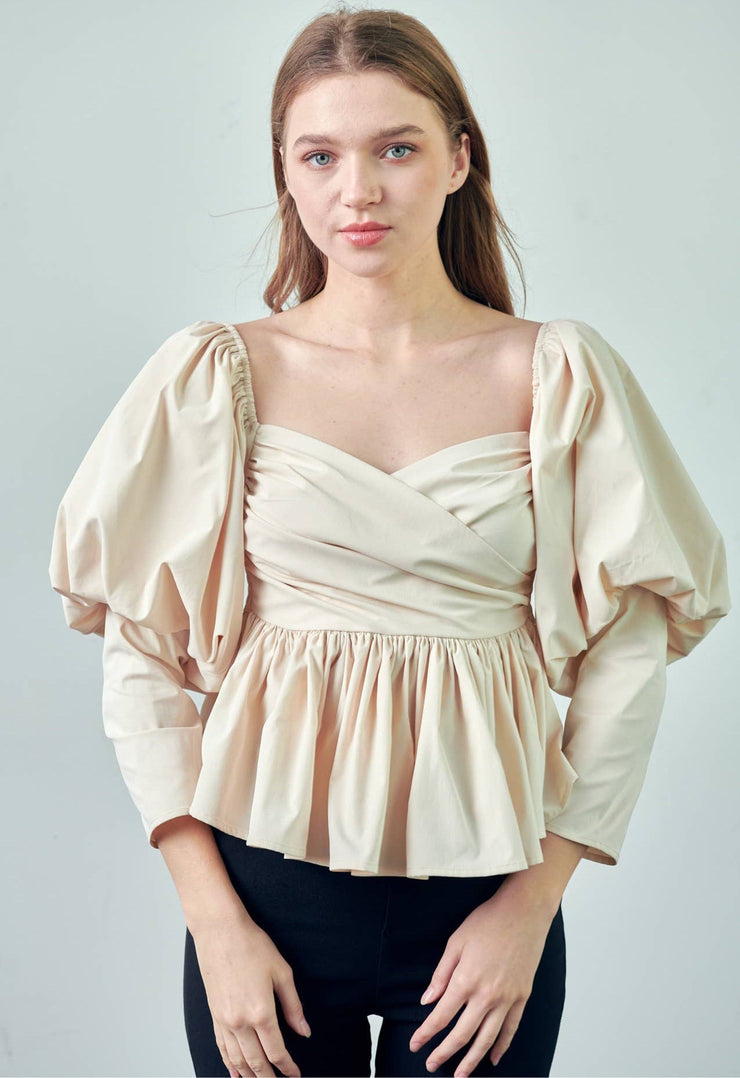 Zoe Puff Sleeve Top - Lisalee Collections